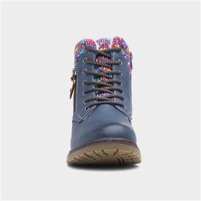 Jalapeno Womens Blue Ankle Boot