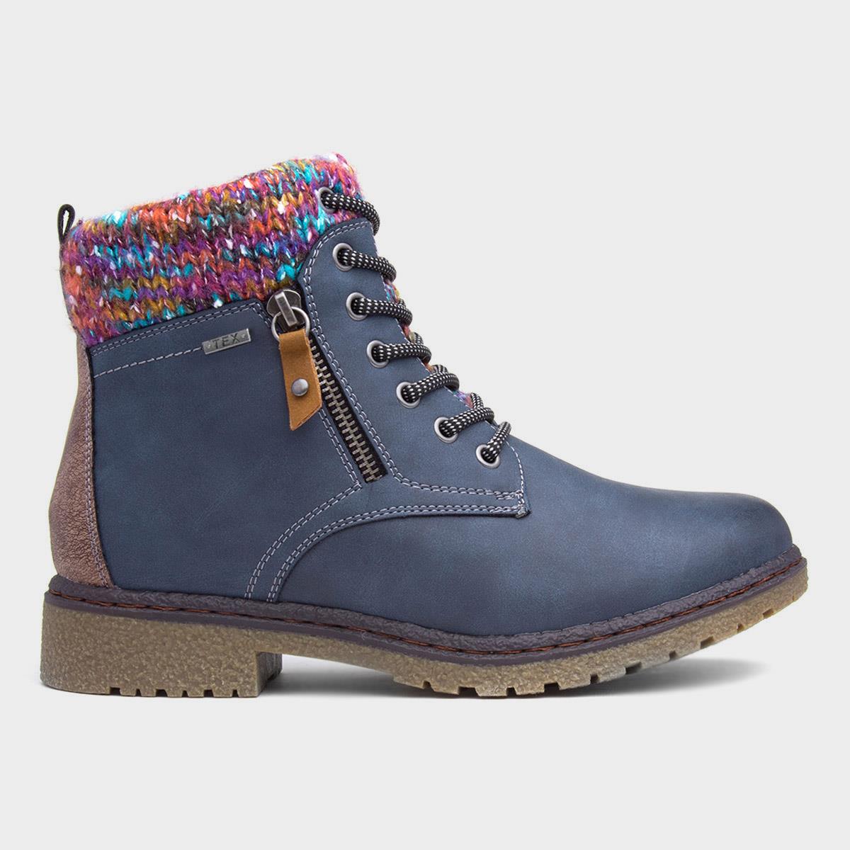 Jalapeno Womens Blue Ankle Boot