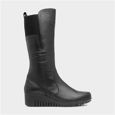 Fitzgerald Womens Black Leather Calf Boot