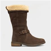 Hush Puppies Bonnie Womens Brown Leather Boot (Click For Details)