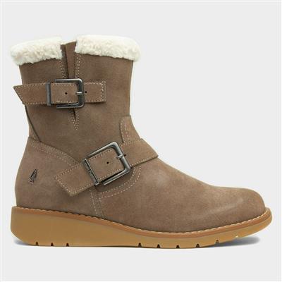 Lexie Womens Taupe Leather Boot
