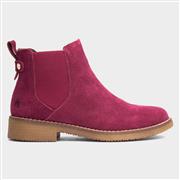 Hush Puppies Maddy Womens Red Leather Boots (Click For Details)