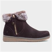 Hush Puppies Penny Womens Brown Leather Boot (Click For Details)