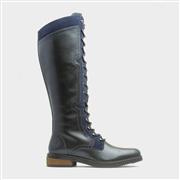 Hush Puppies Rudy Womens Navy Leather Boot (Click For Details)
