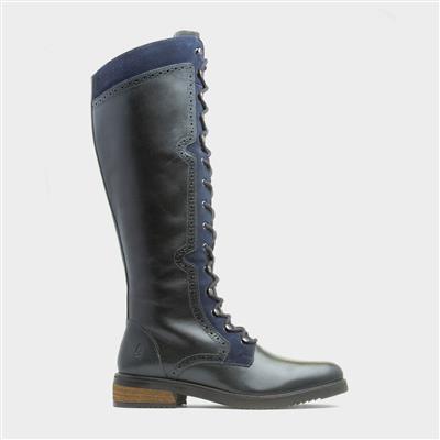 Rudy Womens Navy Leather Boot