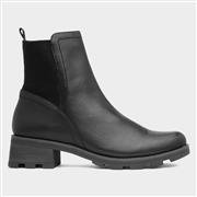 Caprice Womens Black Leather Zip Up Ankle Boot (Click For Details)