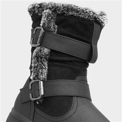 Ace Womens Black Calf Boot