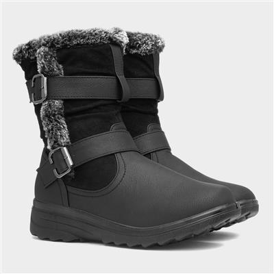 Ace Womens Black Calf Boot