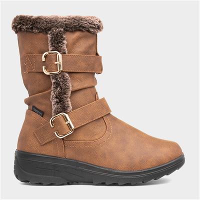 Ace Womens Tan Calf Boot