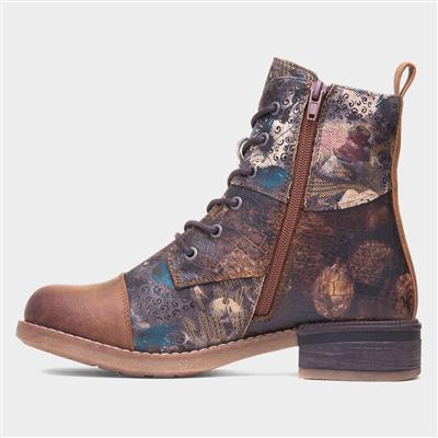 Tex Womens Multi Lace Up Boot