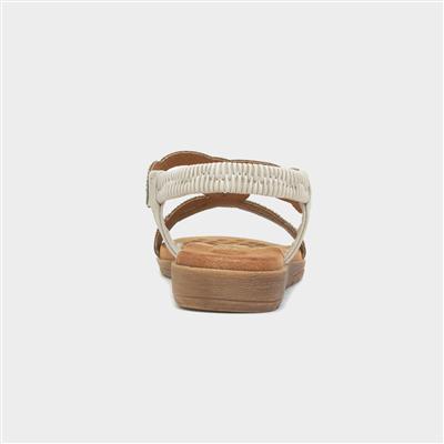 Arraso Womens Beige Diamante Sandal