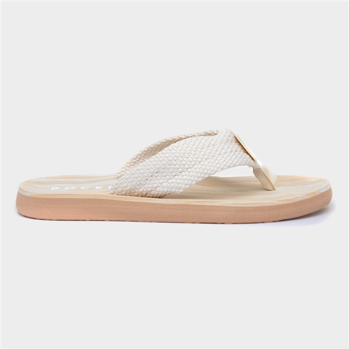 Adios Womens Beige EVA Flip Flop