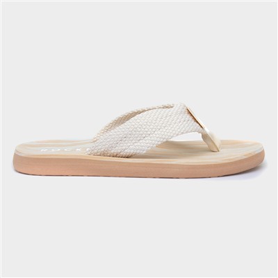 Adios Womens Beige EVA Flip Flop