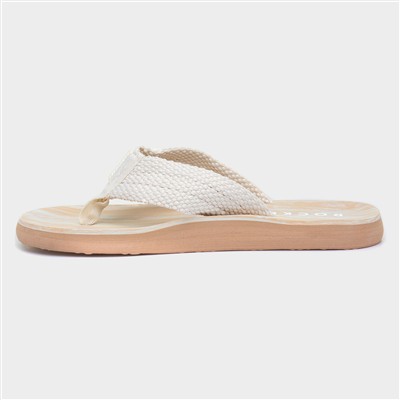 Adios Womens Beige EVA Flip Flop