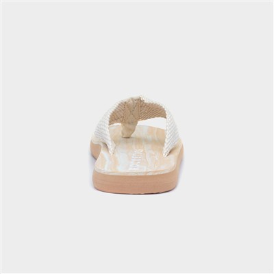 Adios Womens Beige EVA Flip Flop