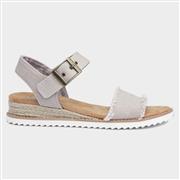 Skechers Bobs Desert Kiss Taupe Canvas Sandal (Click For Details)