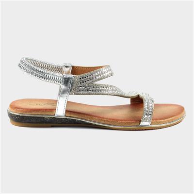 Blaise II Silver Womens Sandal in Metallic