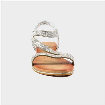 Blaise II Silver Womens Sandal in Metallic