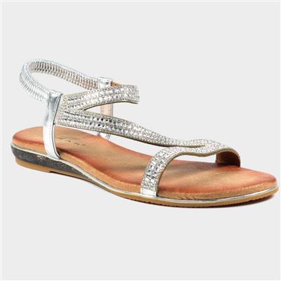 Blaise II Silver Womens Sandal in Metallic