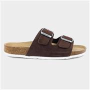 Lazy Dogz Roco Womens Dark Brown Suede Sandal (Click For Details)