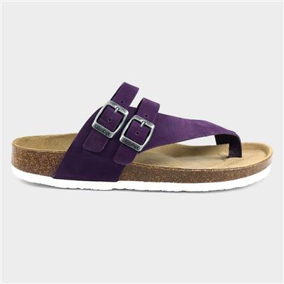 Rebel Purple Suede Sandal