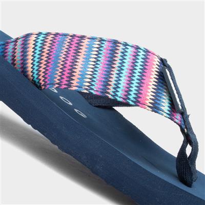 Adios Stark Womens Striped Flip Flop