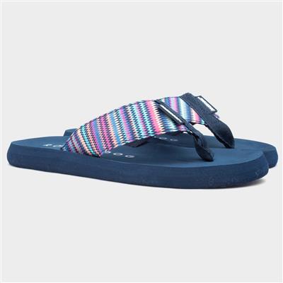Adios Stark Womens Striped Flip Flop
