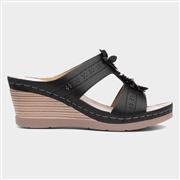 Lilley & Skinner Tobago Womens Black Wedged Mule (Click For Details)