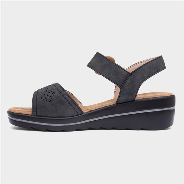 Lilley & Skinner Majorca Womens Black Sandal190208 Shoe Zone