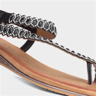 Novella Womens Black Sandal