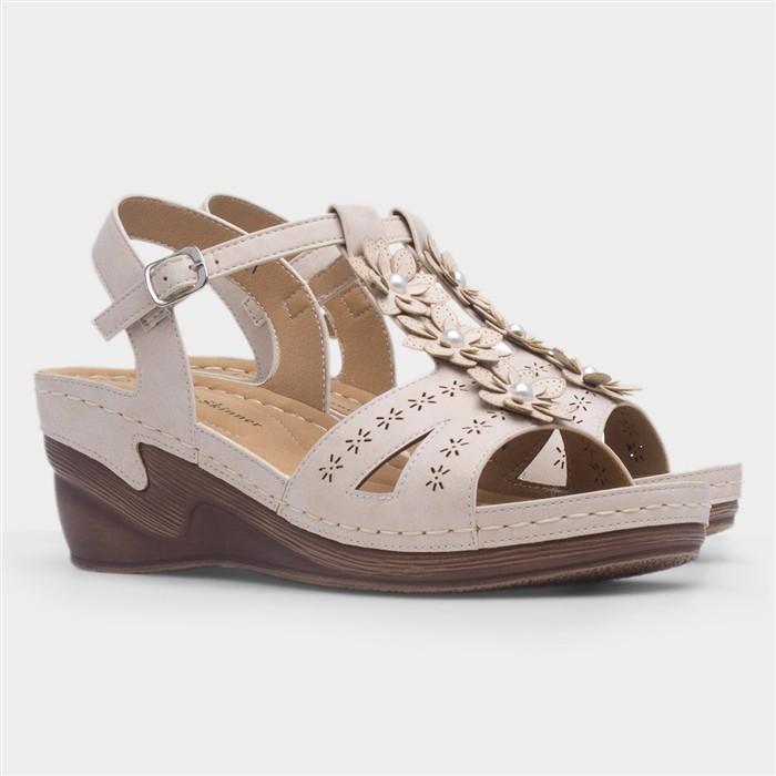 Barbados Womens Beige Sandal