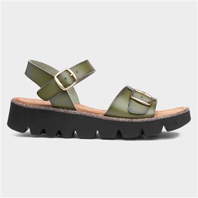 Trudy Womens Forest Green Sandal