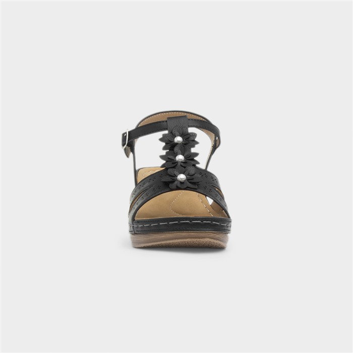 Barbados Womens Black Sandal