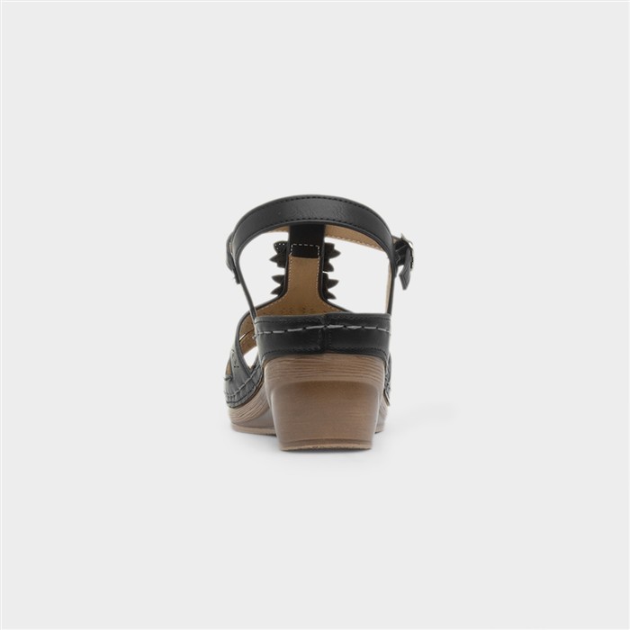 Barbados Womens Black Sandal
