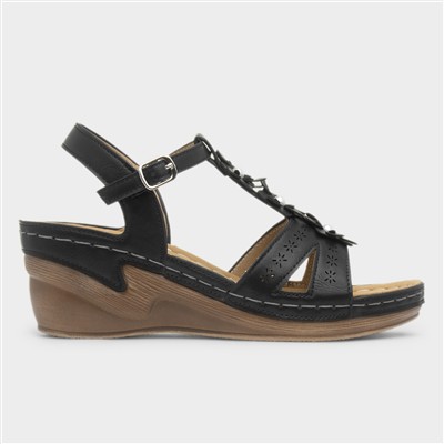 Barbados Womens Black Sandal