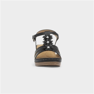 Barbados Womens Black Sandal