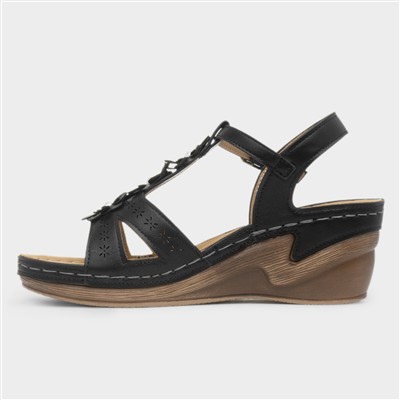 Barbados Womens Black Sandal