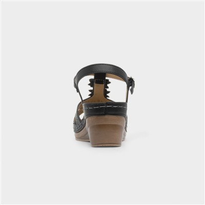 Barbados Womens Black Sandal