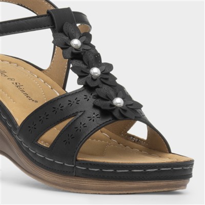 Barbados Womens Black Sandal