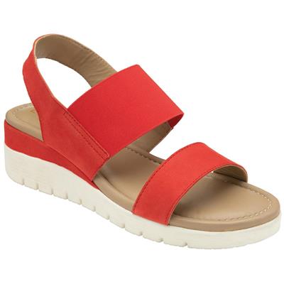 Cecilla Womens Red Suede Sandal