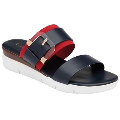 Giovanna Womens Navy and Red Sandal