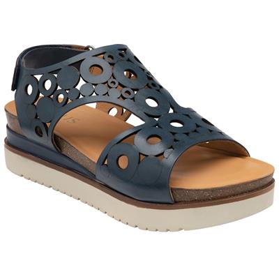 Melbourne Womens Navy Leather Sandal