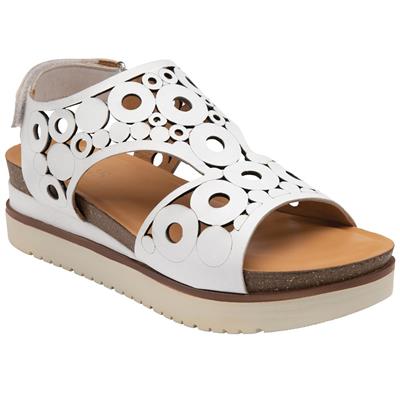 Melbourne Womens White Leather Sandal