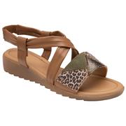 Lotus Evette Womens Tan Leather Strappy Sandal (Click For Details)