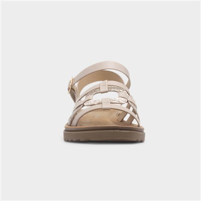 Tobago Womens Beige Buckle Sandal