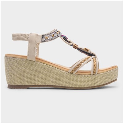 St Lucia Womens Beige Sandal