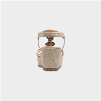 St Lucia Womens Beige Sandal