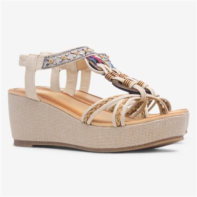 St Lucia Womens Beige Sandal