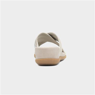 Caicos Womens Beige Mule Sandal