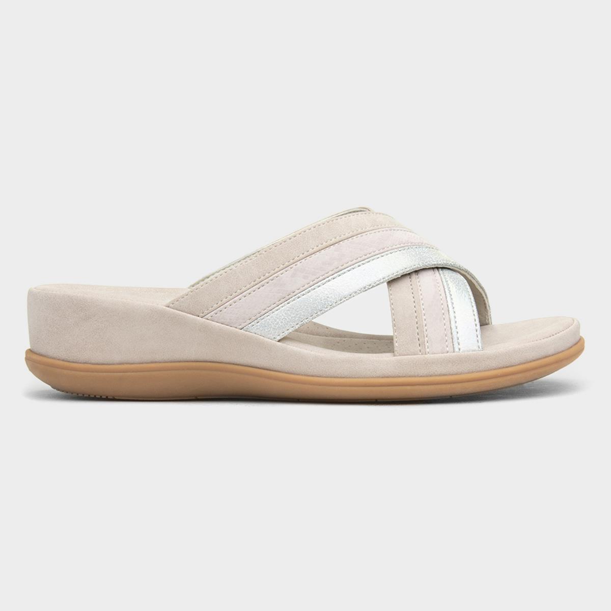 Caicos Womens Beige Mule Sandal
